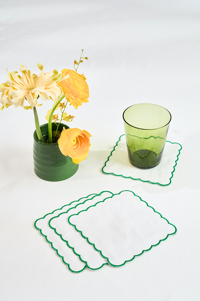 Mint - Scallop Coaster - Set of 4