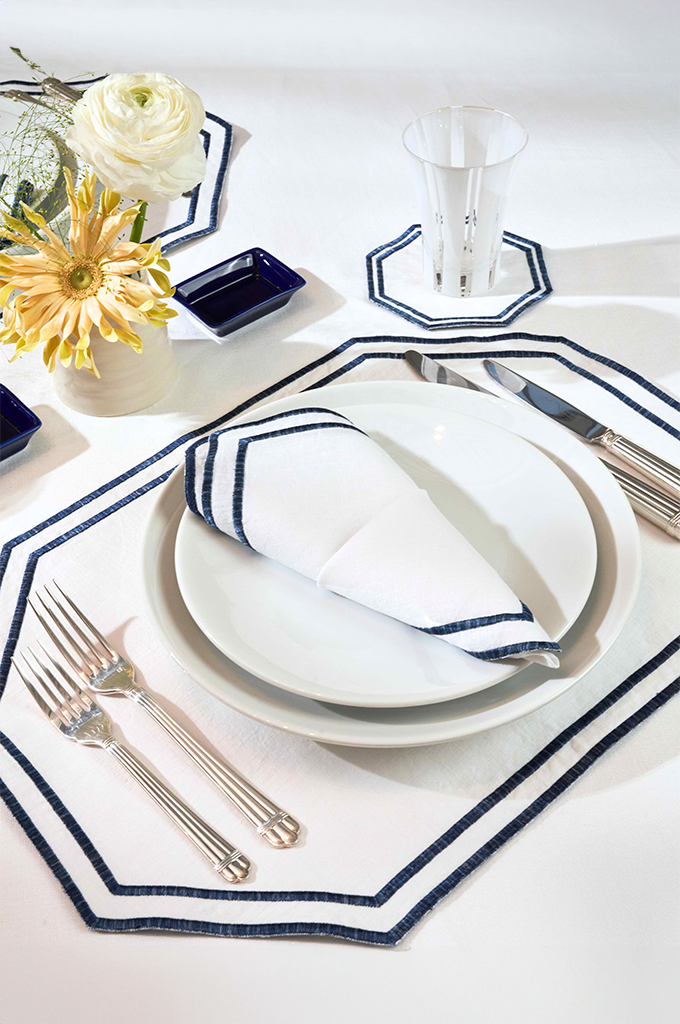 Cobalt - Geometric Rectangular Placemat
