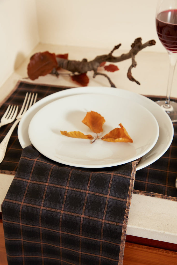 Charcoal Checkered Table Napkin