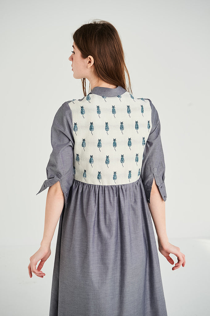 The Meow Shirt Dress