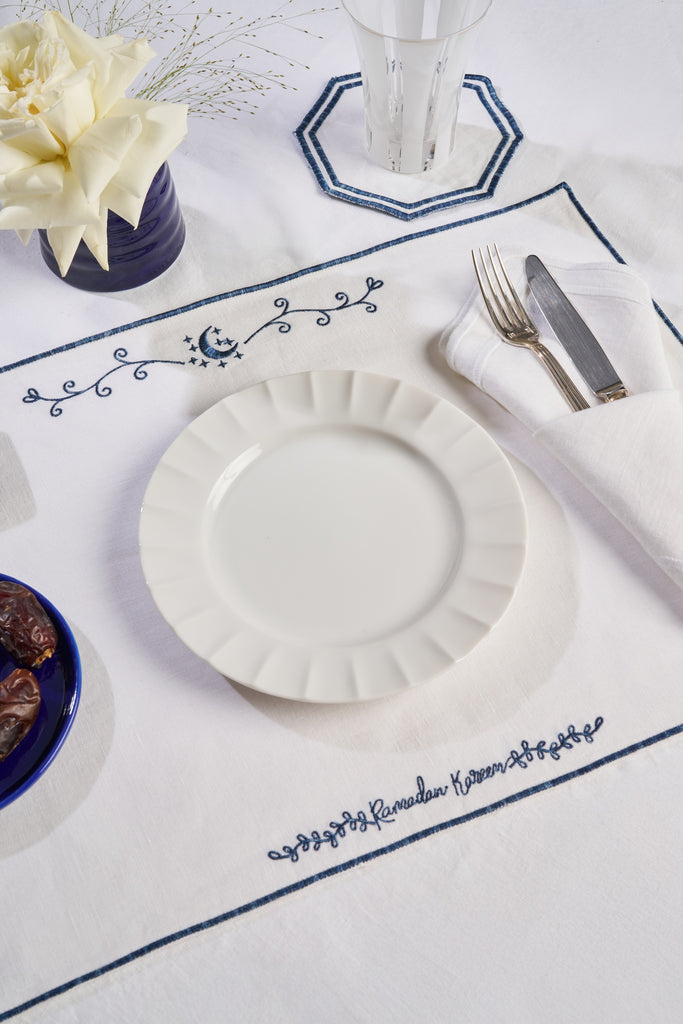 Crescent Cobalt Placemat