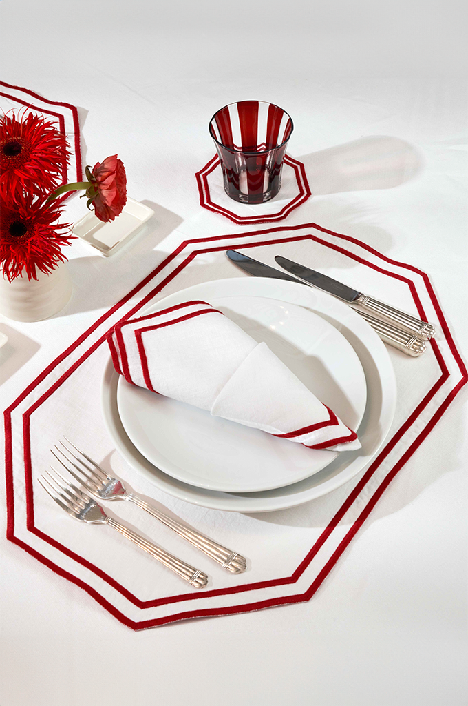 Lipstick - Geometric Rectangular Placemat