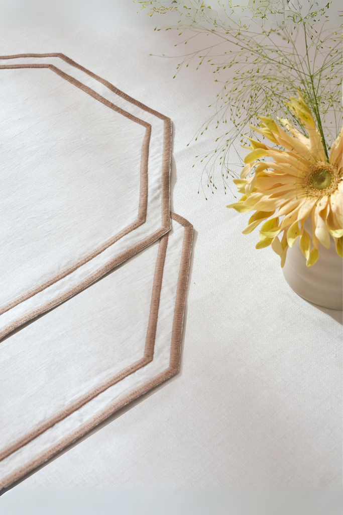 Latte - Geometric Rectangular Placemat