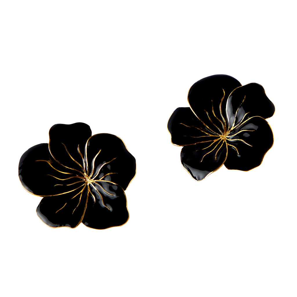 Black Rose earrings