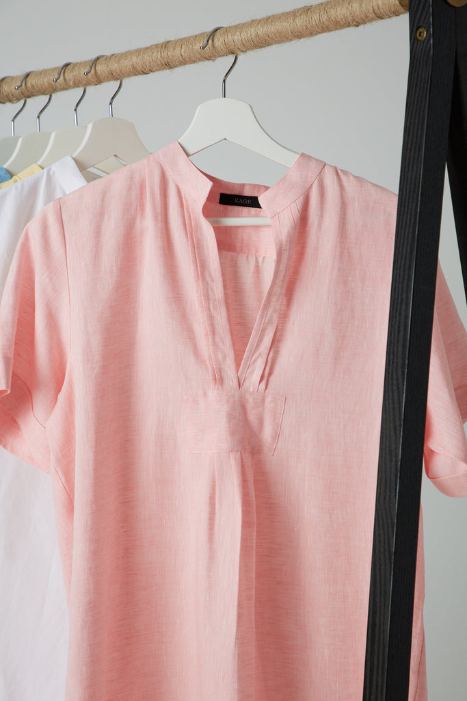Pink Linen Tunic